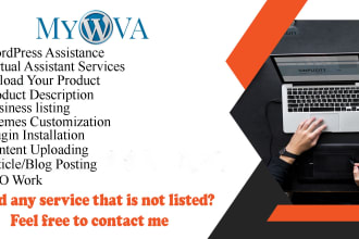 upload content, articles, and blogposts as wordpress virtual assistant VA