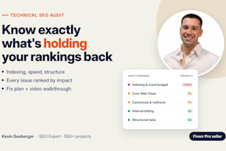do a technical SEO audit with a prioritized fix plan