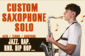 record a professional saxophone solo for your track