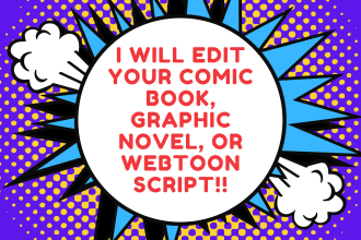 edit your comic book, graphic novel, or webtoon script