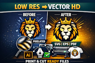 vectorize and enhance your logo for high quality