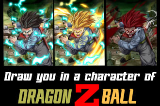 draw you in style dragon ball