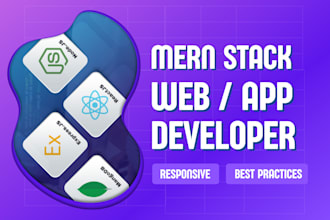 develop custom mern stack web app as a full stack developer