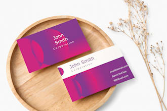 design stunning, stylish, elegant and logo business card