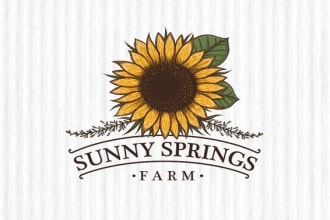 create a fun logo for sunny springs farm