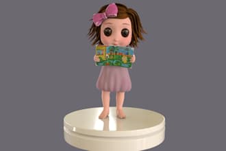 3d character product modeling and texturing