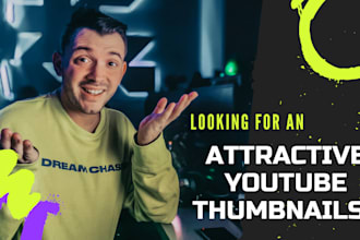 design eye catching youtube thumbnails