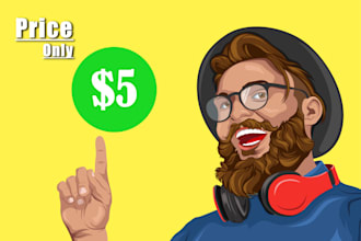 create your photo into a realistic vector portrait