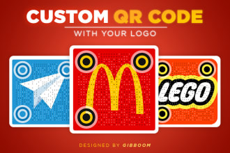 create a professional qr code design with your logo