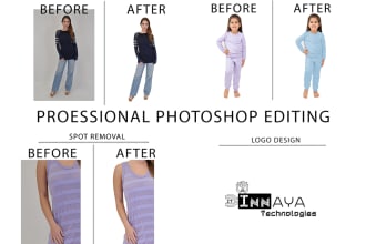 do background removing, retouching, color changing