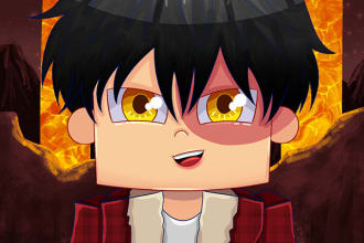 draw you a minecraft avatar based on your minecraft skin