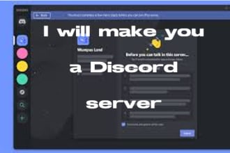 professionally setup a discord server within 24 hours