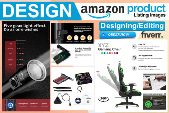 do amazon product listing images, infographic and lifestyle editing