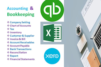 do book keeping, reconciliation, taxation and accounting expert