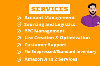be amazon fba virtual assistant for product research sourcing listing and PPC