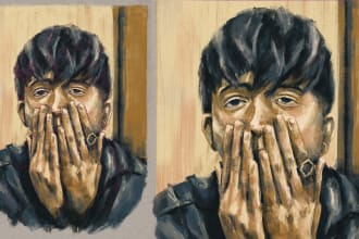 draw a digital oil painting portrait