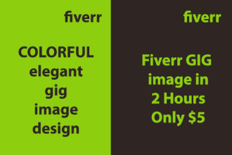 do stunning design for fiverr gig image
