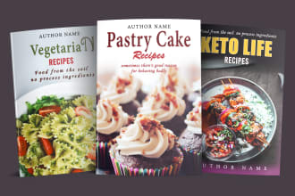 design a professional cookbook cover and recipe book cover