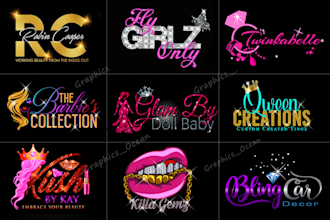 do signature and watercolor feminine logo design
