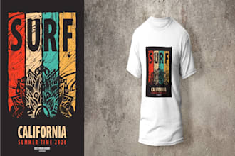 make custom professional and trendy tshirt design