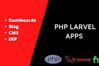 develop PHP laravel website