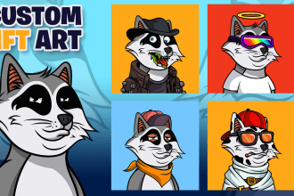 create unique character nft art and nft collection for you