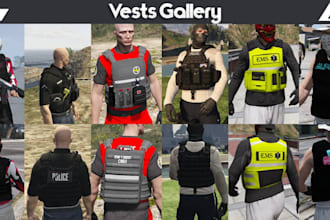 make uniforms, vests and accessories form fivem servers