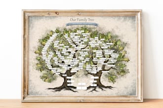 design personalized genealogy family tree poster