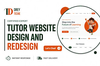 design a modern school website, education website, tutor website, ngo website