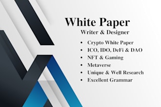 write a professional white paper