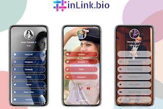 setup inlink biolink, linktree bio link, taplink, beacon, plyid landing page