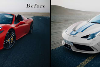 do photo and background retouching, photoshop editing