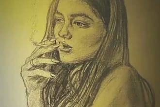 draw any portrait picture you send me