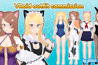 do custom outfit for your vroid model