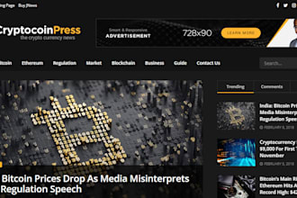 create autopilot crypto currency website or blog