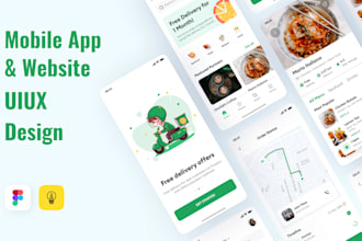 do uiux design for your mobile app and website using figma