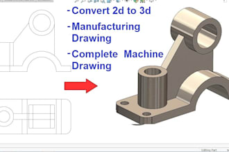 do 3d modelling, drawings making on solidworks