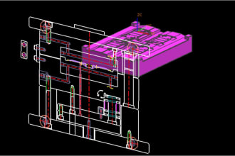 do 2 plate mold design and design copper and cnc program