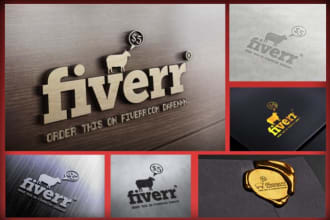 create 15 different photorealistic 3d logo mockups