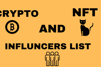find you crypto and nft influencer for your business