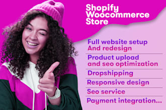 setup shopify shop and SEO more sales