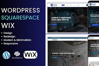 build premium wordpress, wix, and squarespace website