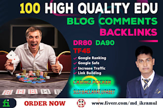 unique 100 high quality edo blog comments backlinks