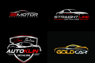 design modern auto detailing and automobile logo within 24 hours