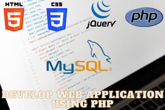 develop web application using PHP