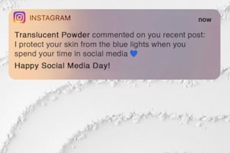 manage social media accounts and design your posts and digital banners