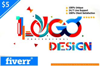 do text based lettering logo design in 6 hours
