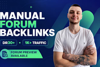 build manual niche relevant forum backlinks for SEO