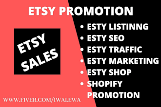 do profitable etsy promotion for your etsy shop to increase traffic and sales