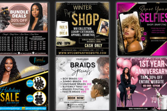 do beauty salon, fashion, hair, lash, event flyer, online flyer instagram post,